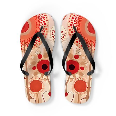 Vibrant Patterned Flip Flops | Summer Sandals, Beach Footwear, Vacation Essentials, Pool Vibes, Festival Shoes