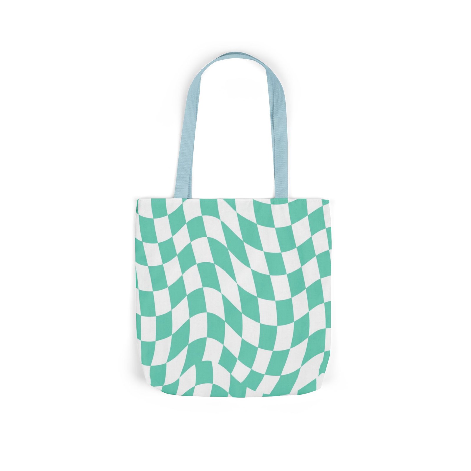 Trendy Checkered Canvas Tote Bag with 5-Color Straps, Eco-Friendly Shopping Bag, Stylish Beach Bag, Fashionable Gym Tote, Unique Gift Idea - Image 32