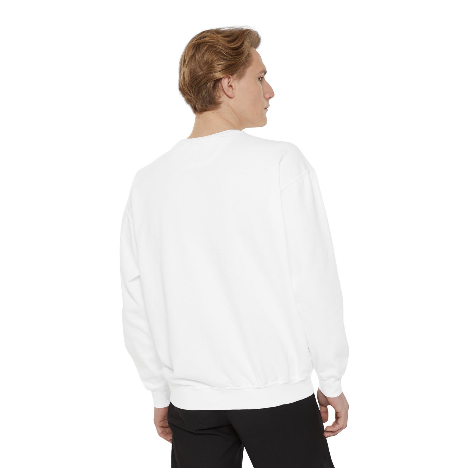 Map Design Unisex Garment-Dyed Sweatshirt | Cozy Fall Layer | Gifts for Travelers, Casual Wear, Unique Sweatshirt, Art Sweatshirt - Image 4