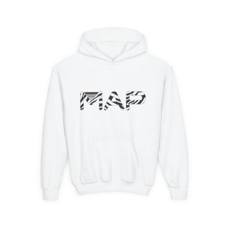 Cozy Youth Hooded Sweatshirt with Stylish 'MAP' Design | Perfect for Everyday Wear, Gifts, Travel Apparel, Cool Weather, and More!