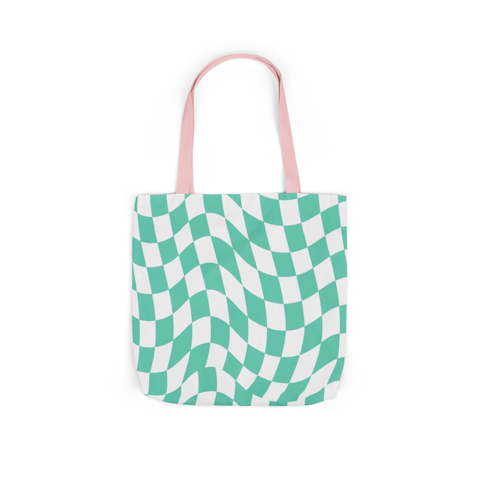 Trendy Checkered Canvas Tote Bag with 5-Color Straps, Eco-Friendly Shopping Bag, Stylish Beach Bag, Fashionable Gym Tote, Unique Gift Idea - Image 56