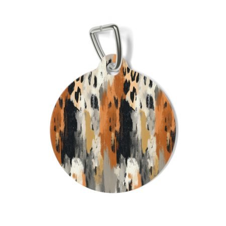 Stylish Pet Tag, Personalized Dog ID Tag, Unique Cat Accessories, Custom Pet Name Tag, Pet Gifts, Colorful Animal Decor