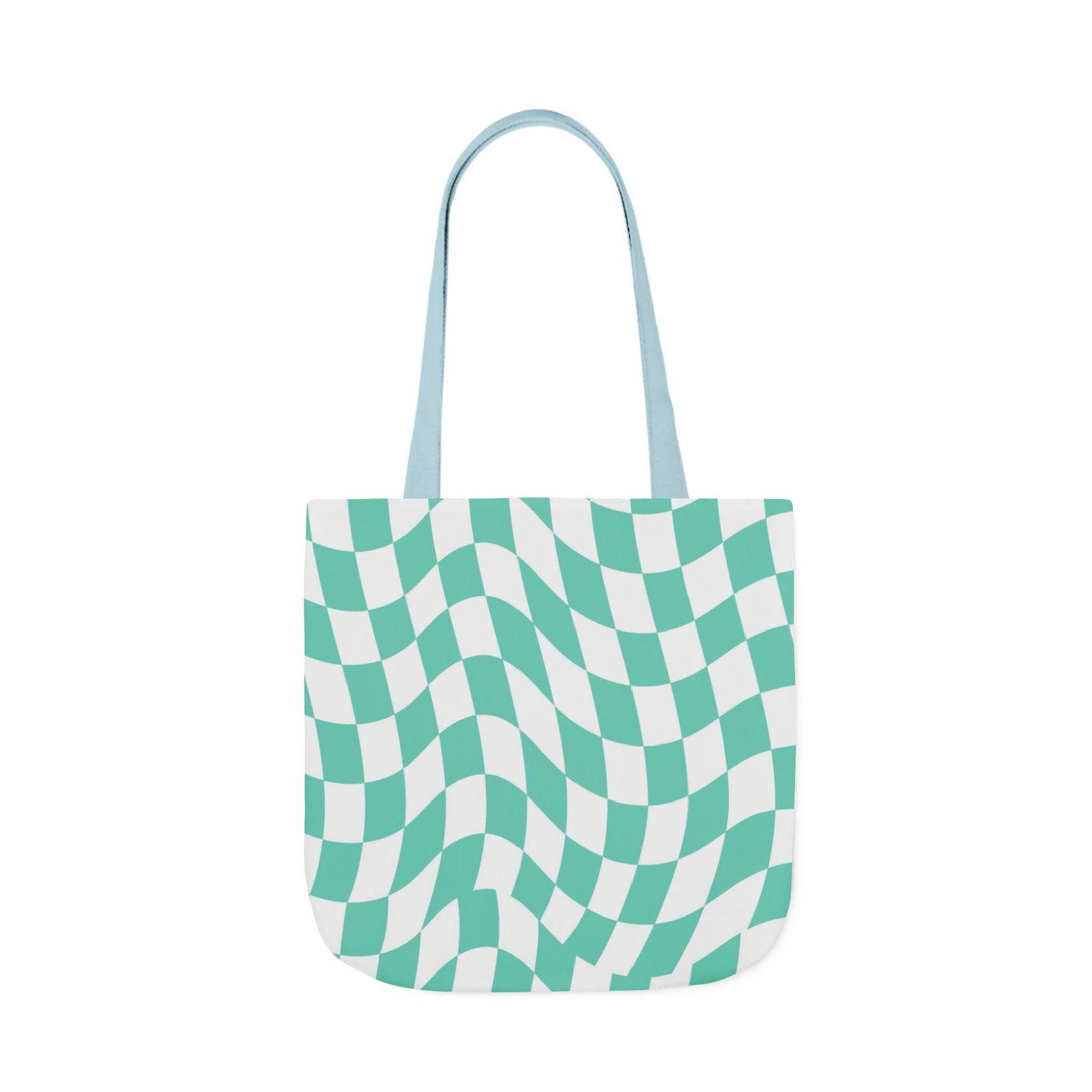 Trendy Checkered Canvas Tote Bag with 5-Color Straps, Eco-Friendly Shopping Bag, Stylish Beach Bag, Fashionable Gym Tote, Unique Gift Idea - Image 51