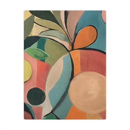 Vibrant Abstract Minky Blanket, Cozy Gift for Home Decor, Soft Throw for Kids, Stylish Blanket for Adults, Colorful Nursery Decor
