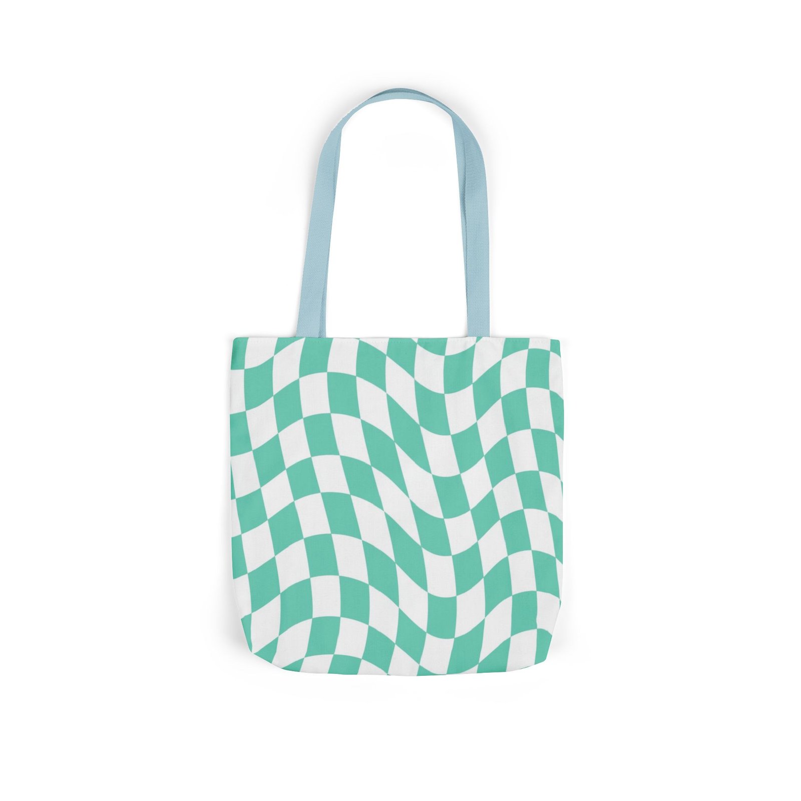 Trendy Checkered Canvas Tote Bag with 5-Color Straps, Eco-Friendly Shopping Bag, Stylish Beach Bag, Fashionable Gym Tote, Unique Gift Idea - Image 30