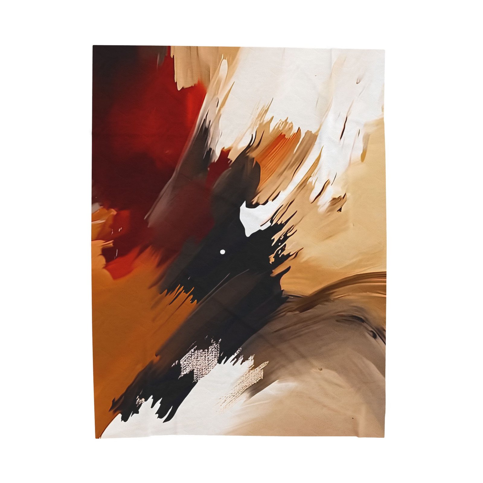 Cozy Velveteen Plush Blanket with Abstract Art, Soft Throw Blanket, Home Decor, Gift for Her, Living Room, Bedroom - Image 5