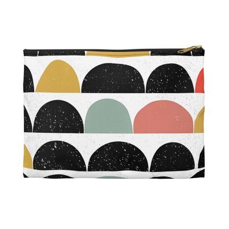 Chic Art-Dot Accessory Pouch, Stylish Makeup Bag, Travel Organizer, Gift for Her, Modern Decor Item