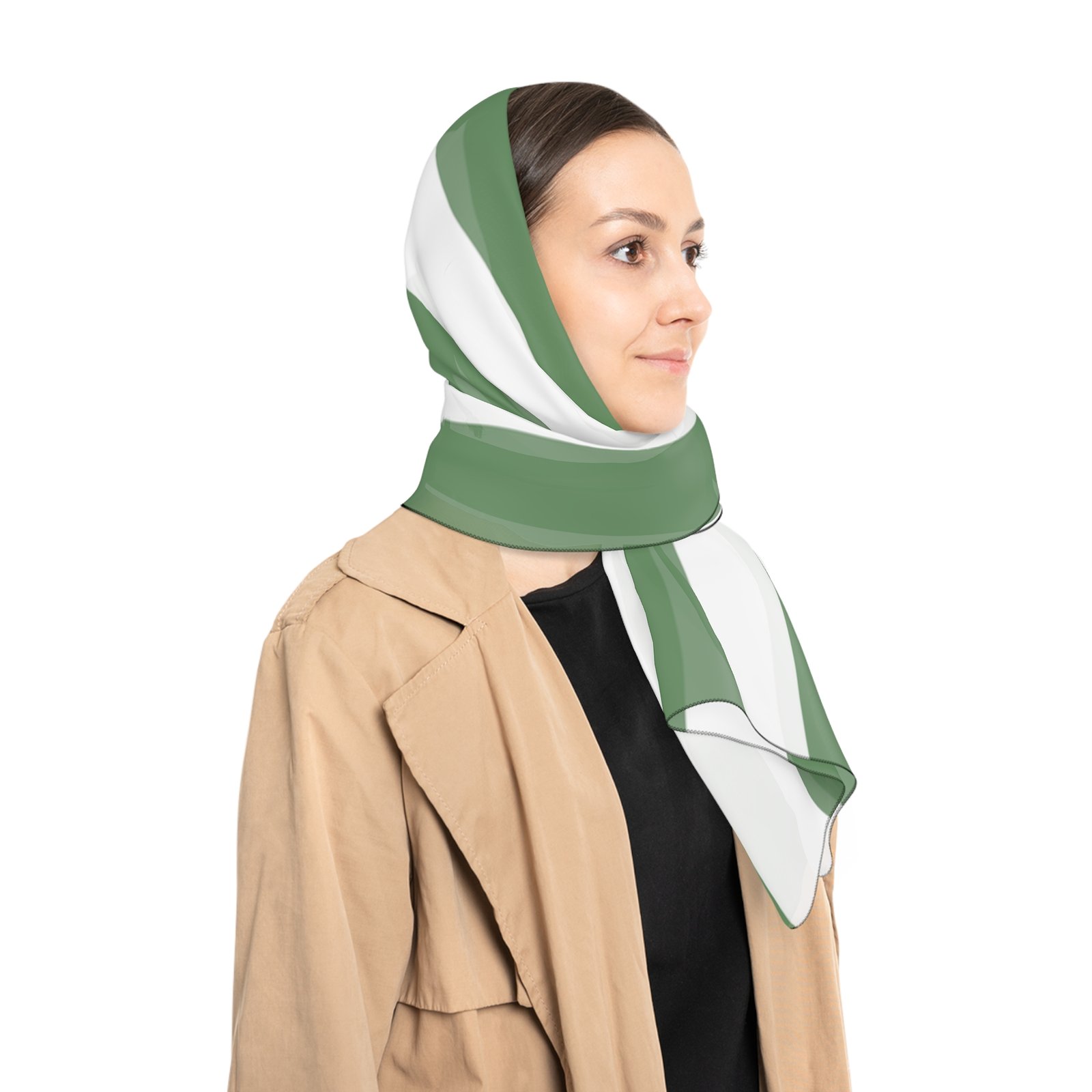 Chic Striped Poly Scarf for All Occasions, Fashion Accessory, Gift Idea, Lightweight Wrap, Trendy Neck Scarf - Image 12