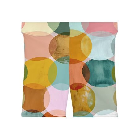 Colorful Women's Biker Shorts, Patterned Athletic Shorts, Fitness Gear, Summer Style, Casual Wear, Yoga Shorts