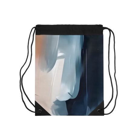 Artistic Drawstring Bag, Chic Gym Bag, Stylish Daypack, Unique Gift for Art Lovers, Fashionable Sports Bag