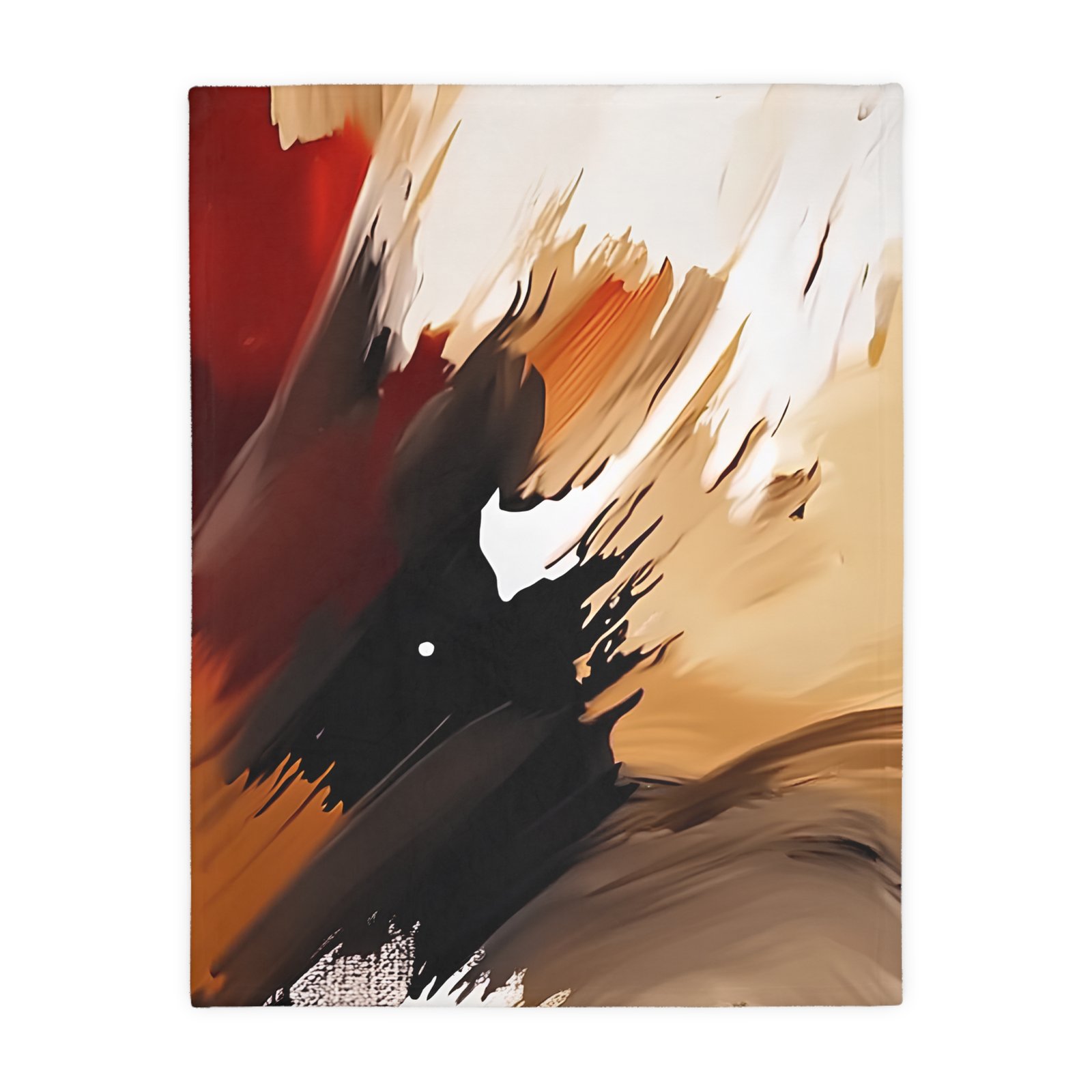 Cozy Abstract Velveteen Blanket, Microfiber Throw, Decorative Home Accent, Warm Gift for All Occasions, Modern Art Style