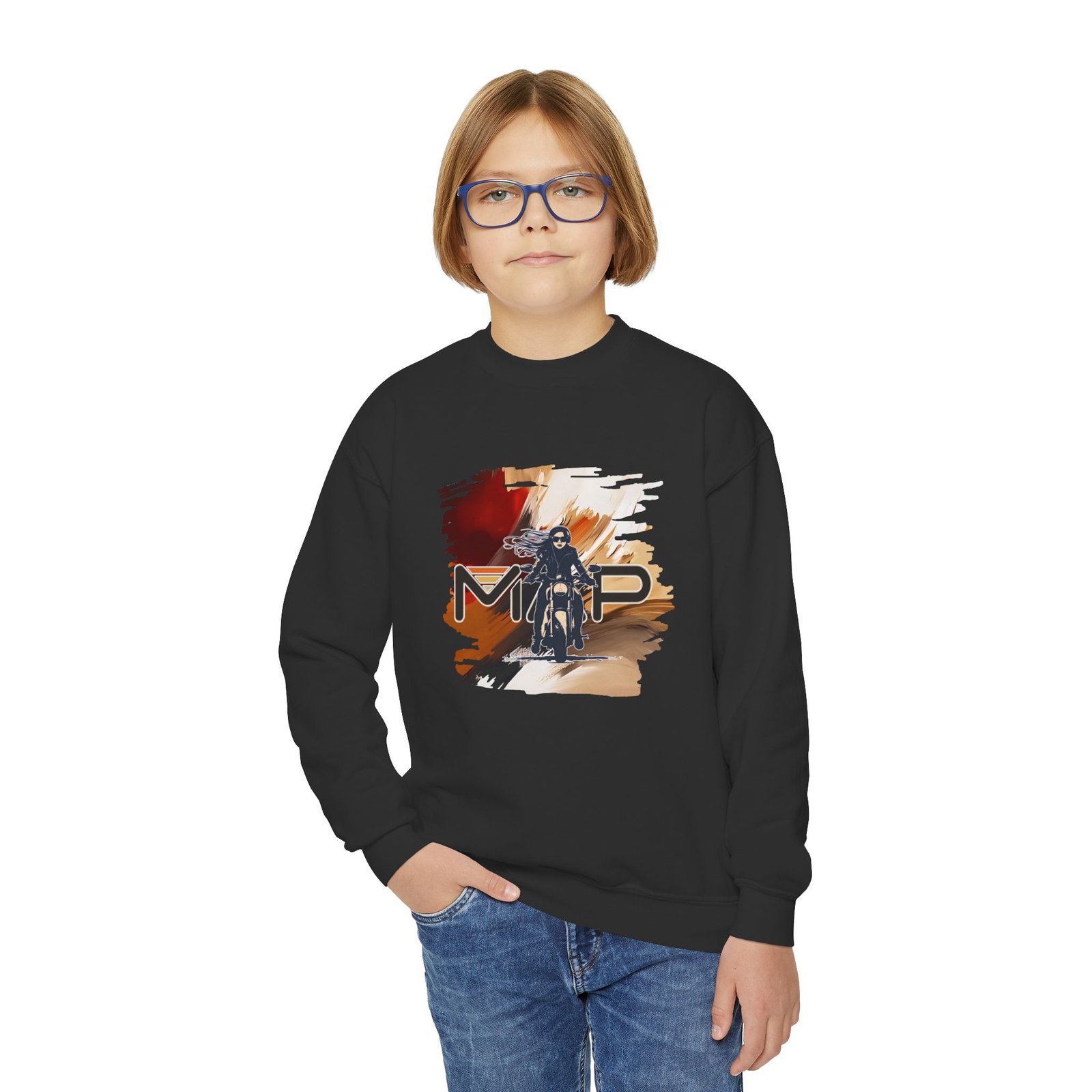 Youth Crewneck Sweatshirt for Adventurous Spirits | Cool Graphic Gear for Kids, Perfect for Casual Days, Birthdays, Holidays - Image 7
