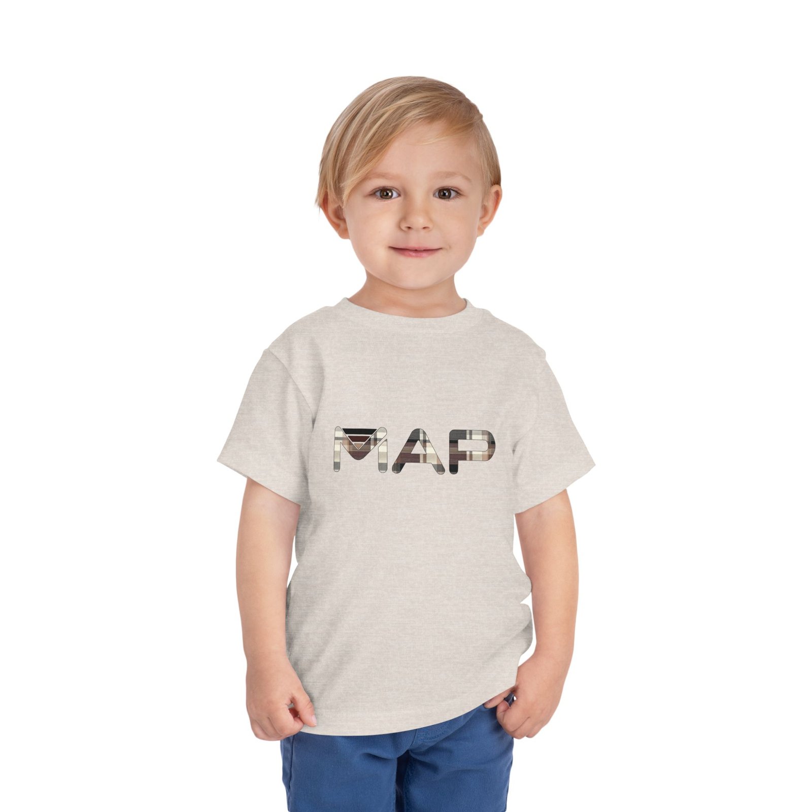 Toddler Short Sleeve Tee with 'MAP' Design - Cute Kids' T-Shirt, Adventure Tee, Toddler Gift, Playwear, Travel Shirt - Image 11