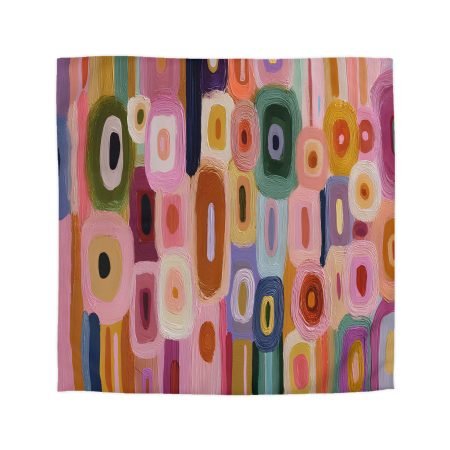 Colorful Abstract Microfiber Duvet Cover for Cozy Bedroom Decor, Art-Inspired Bedding, Vibrant Home Textile, Gift for Art Lovers