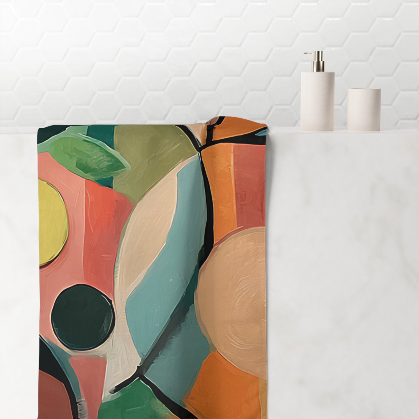 Vibrant Mink-Cotton Towel, Colorful Beach Towel, Spa Towel, Boho Home Decor, Unique Gift for Her, Eco-Friendly Bathroom Towel - Image 4