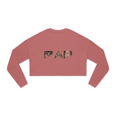 Chic MAP Women’s Cropped Sweatshirt, Trendy Cropped Top, Casual Wear, Gift for Her, Stylish Loungewear, jas*