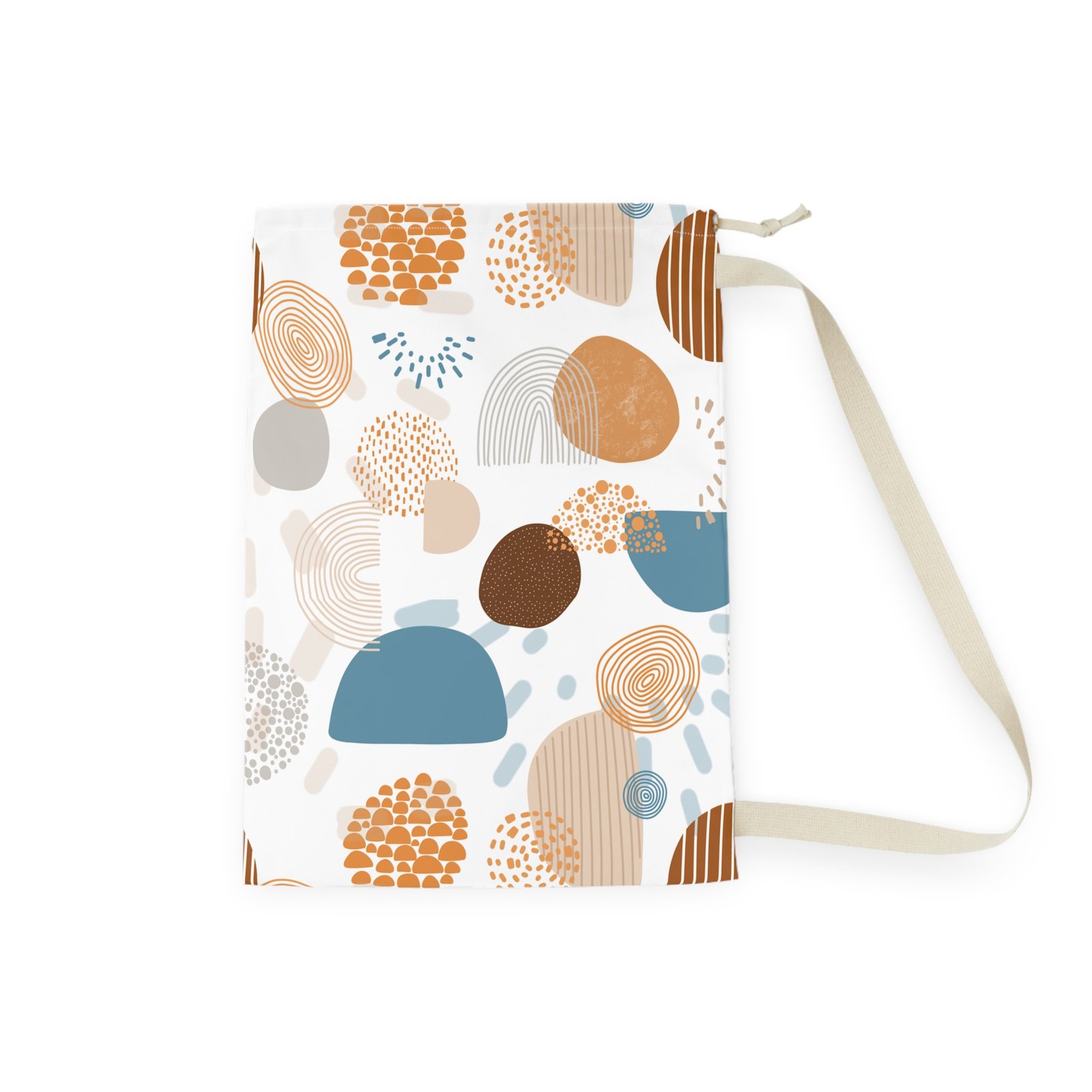 Stylish Laundry Bag with Abstract Design, Modern Laundry Basket, Home Storage Solution, Unique Gift for College Students, Travel Organizer - Image 5