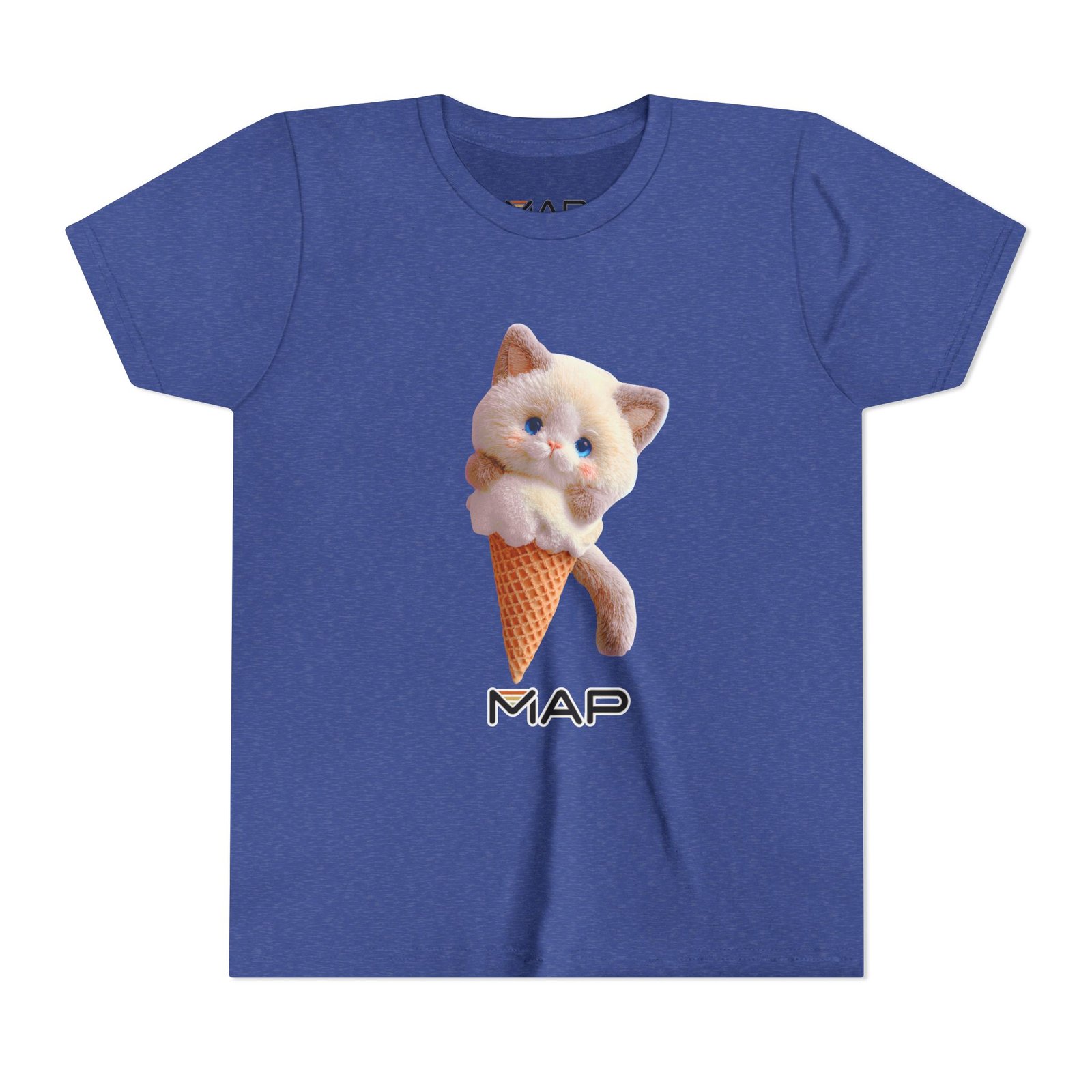 Cute Cat Ice Cream Youth Tee, Kitten Shirt, Summer Fun Apparel, Animal Lover Gift, Birthday Party Outfit, Playful T-Shirt - Image 21