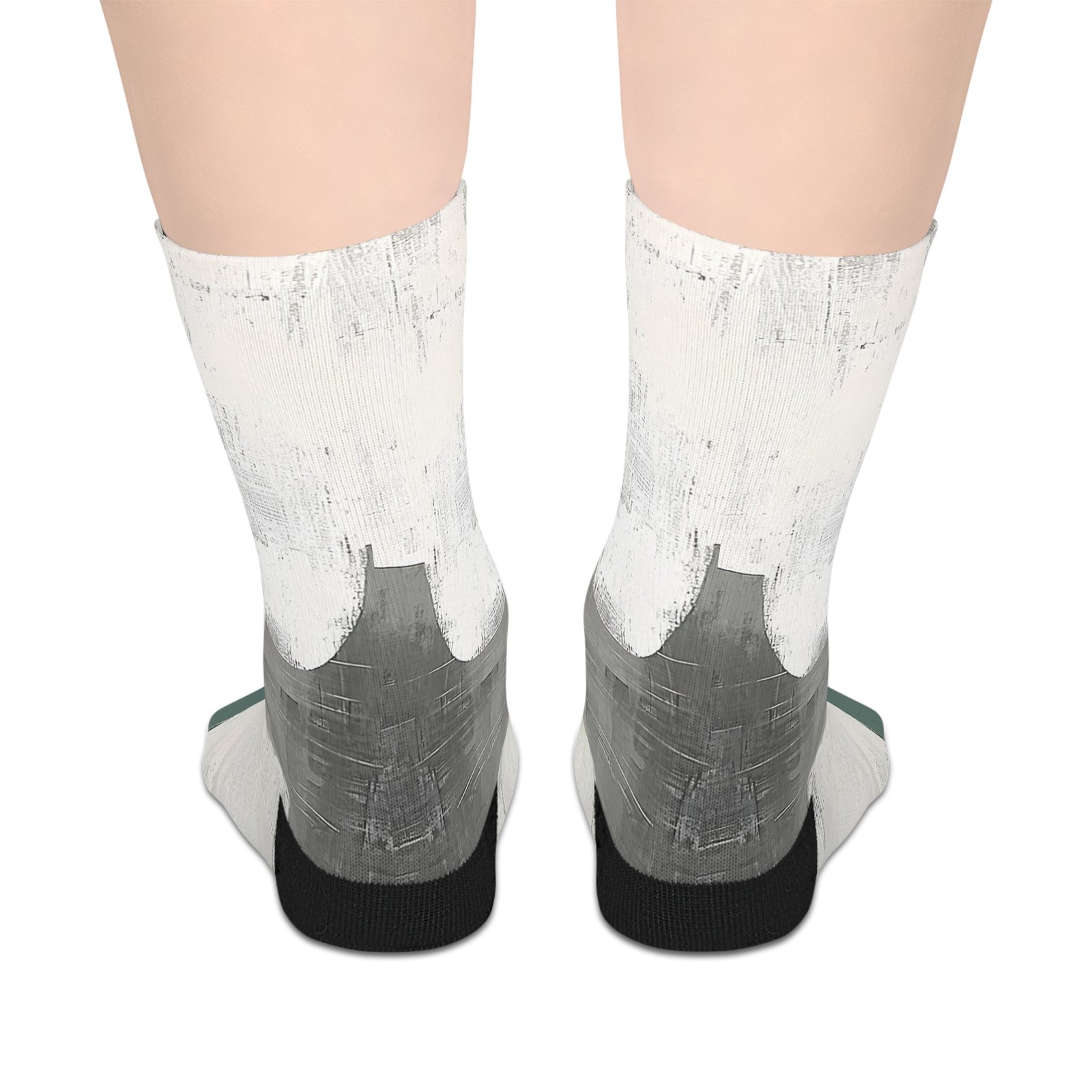 Abstract Art Mid-Length Socks | Cozy Footwear, Gift for Her, Stylish Accessories, Unique Design, Home Comforts - Image 2