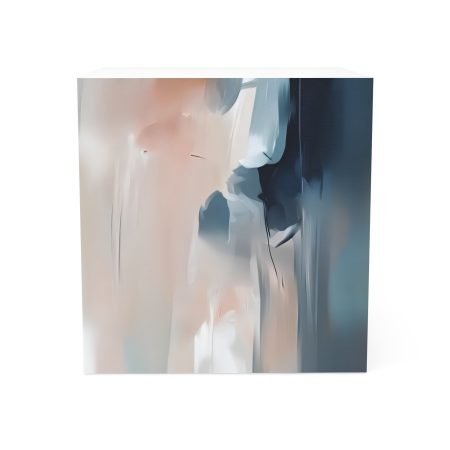 Elegant Abstract Note Cube, Modern Desk Accessory, Office Decor, Gift for Her, Stylish Note Pad