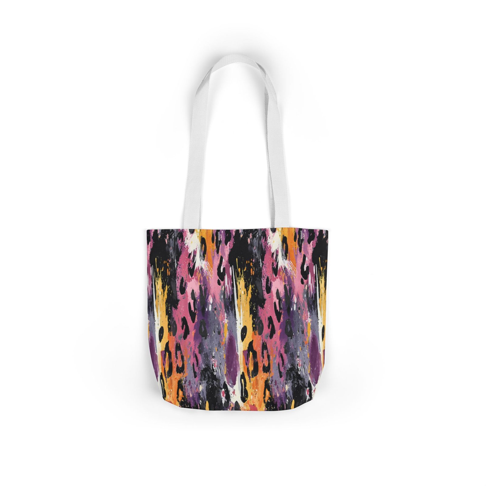 Vibrant Leopard Print Canvas Tote Bag, Colorful Shopping Bag, Stylish Everyday Tote, Eco-Friendly Gift, Beach or Grocery Bag - Image 18