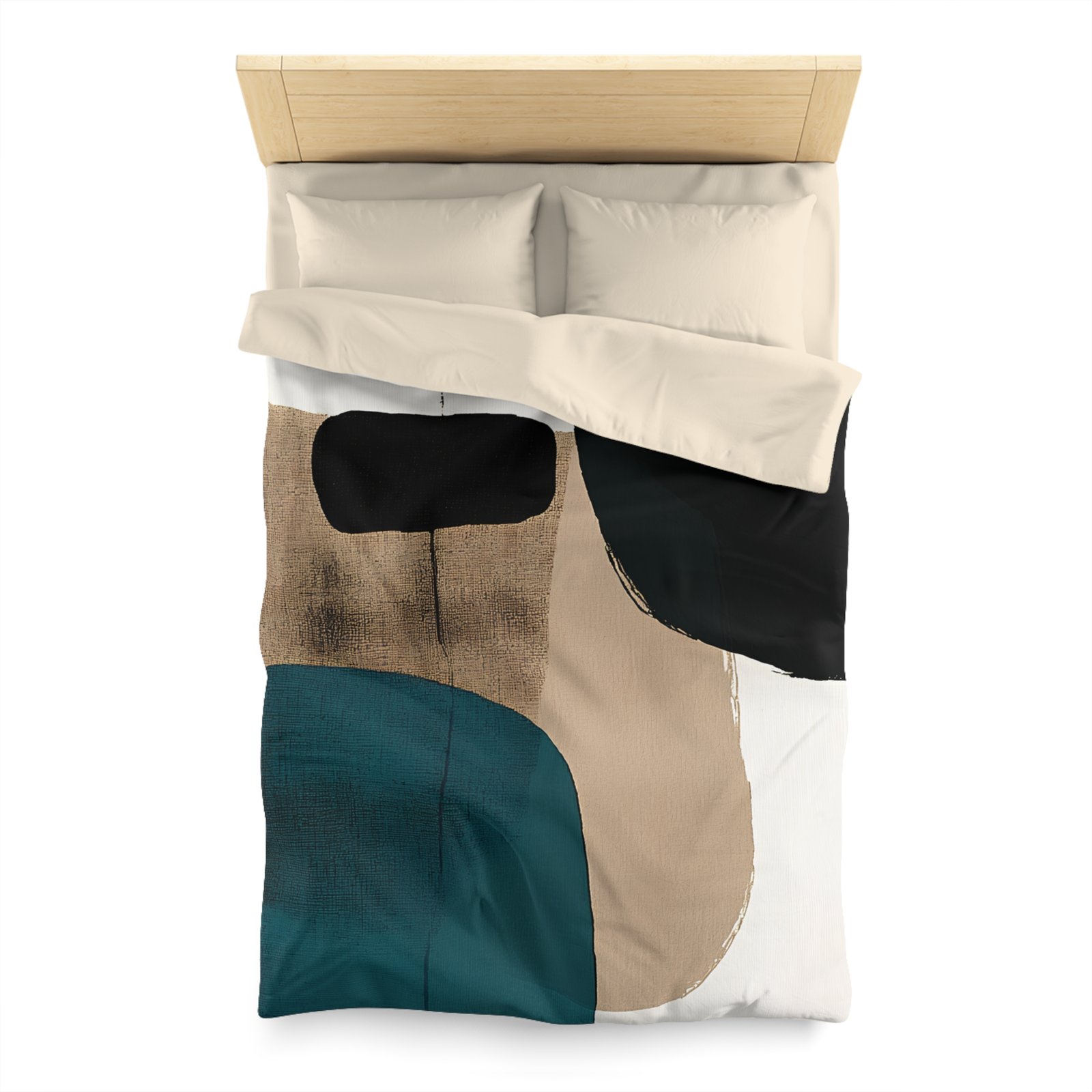 Abstract Art Microfiber Duvet Cover | Modern Home Decor, Cozy Bedding, Bedroom Makeover, Stylish Gift, Minimalist Comfort - Image 2