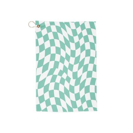 Stylish Golf Towels for Swing Masters, Golf Accessories for Men and Women, Personalized Golfing Gift, Unique Course Towel, Checkered Design