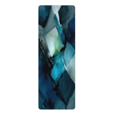 Elegant Rubber Yoga Mat, Eco-Friendly Exercise Mat, Meditation Mat, Fitness Gear, Home Workout Essential