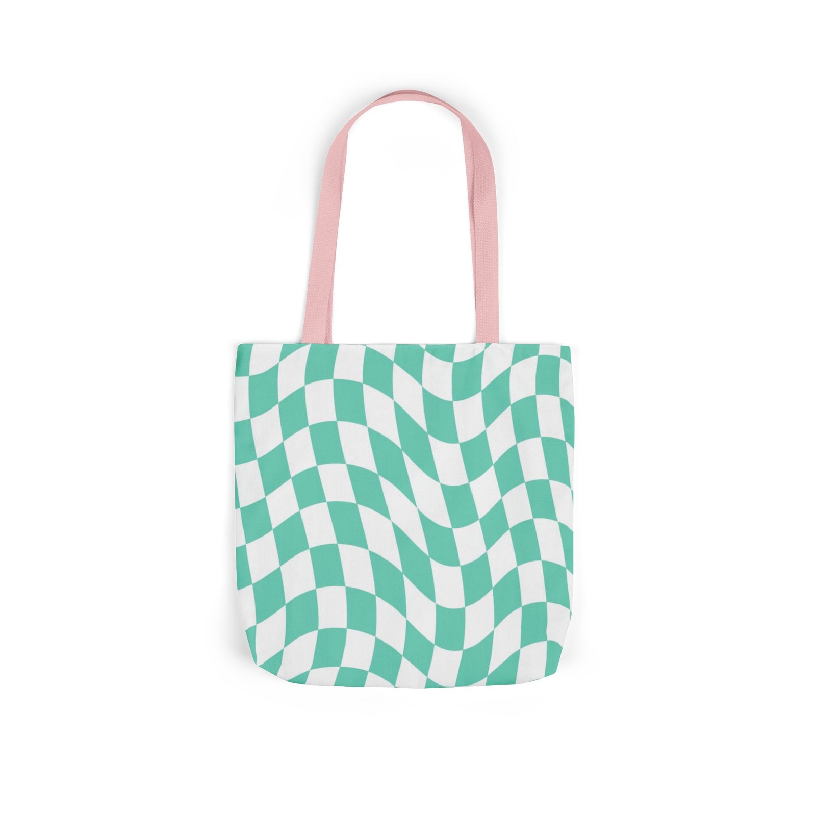 Trendy Checkered Canvas Tote Bag with 5-Color Straps, Eco-Friendly Shopping Bag, Stylish Beach Bag, Fashionable Gym Tote, Unique Gift Idea - Image 34