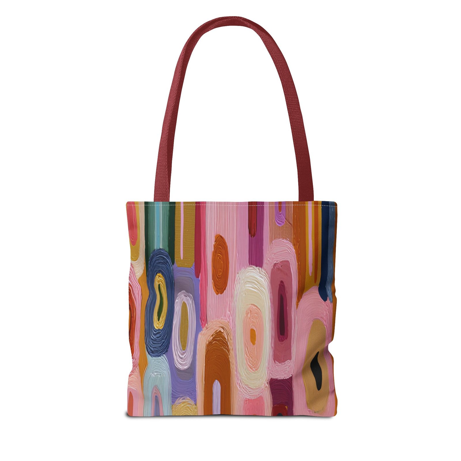 Colorful Abstract Tote Bag, Chic Handbag for Everyday Use, Stylish Beach Tote, Perfect Gift for Art Lovers, Travel Accessory - Image 6
