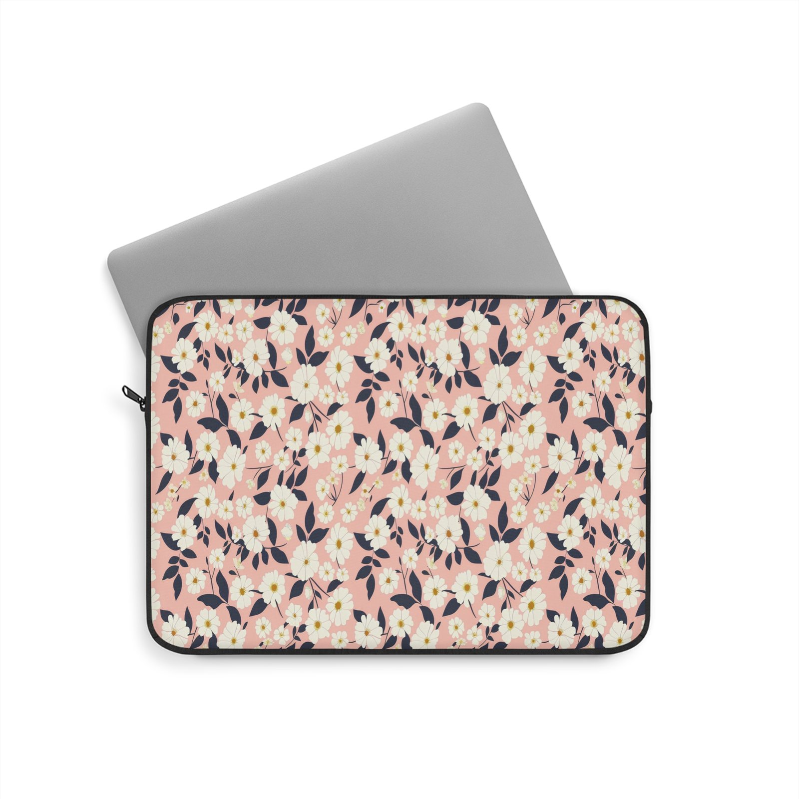 Floral Laptop Sleeve - Stylish Tech Case, Perfect for Students, Graduates, Work, Birthdays, Gifts, Floral Print - Image 5