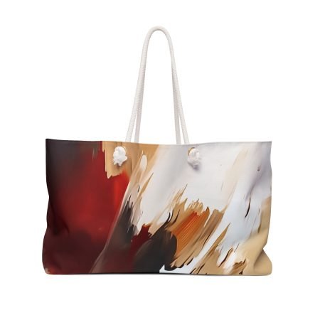 Chic Abstract Weekender Bag, Stylish Travel Tote, Art-Inspired Luggage, Perfect for Getaways, Beach Days, and Yoga Retreats