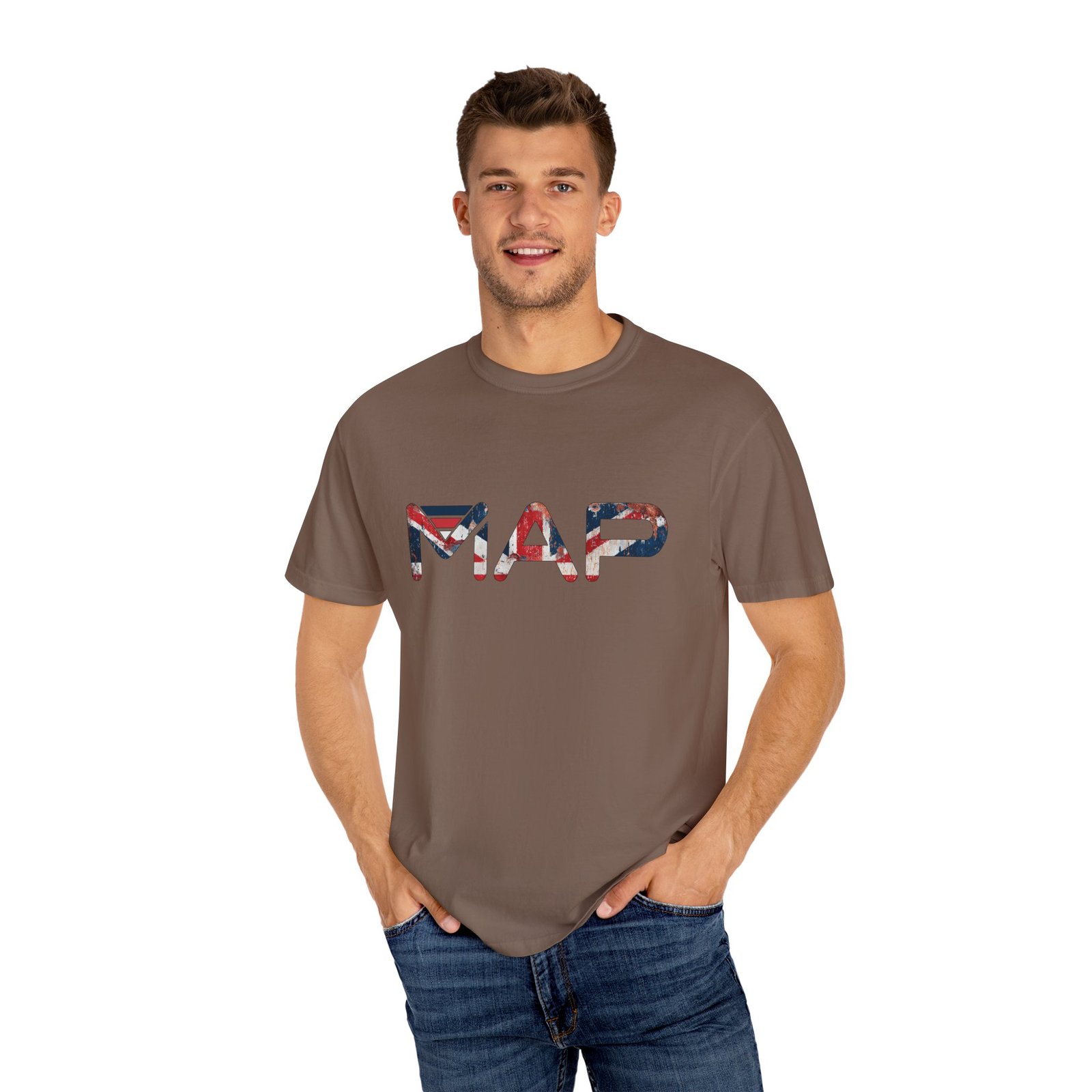 Map Graphic Unisex Garment-Dyed T-Shirt, Travel Tee, Casual Wear, Adventure T-Shirt, Gift for Travelers, Summer Wardrobe - Image 28