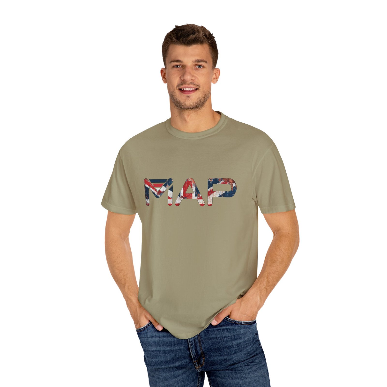 Map Graphic Unisex Garment-Dyed T-Shirt, Travel Tee, Casual Wear, Adventure T-Shirt, Gift for Travelers, Summer Wardrobe - Image 24