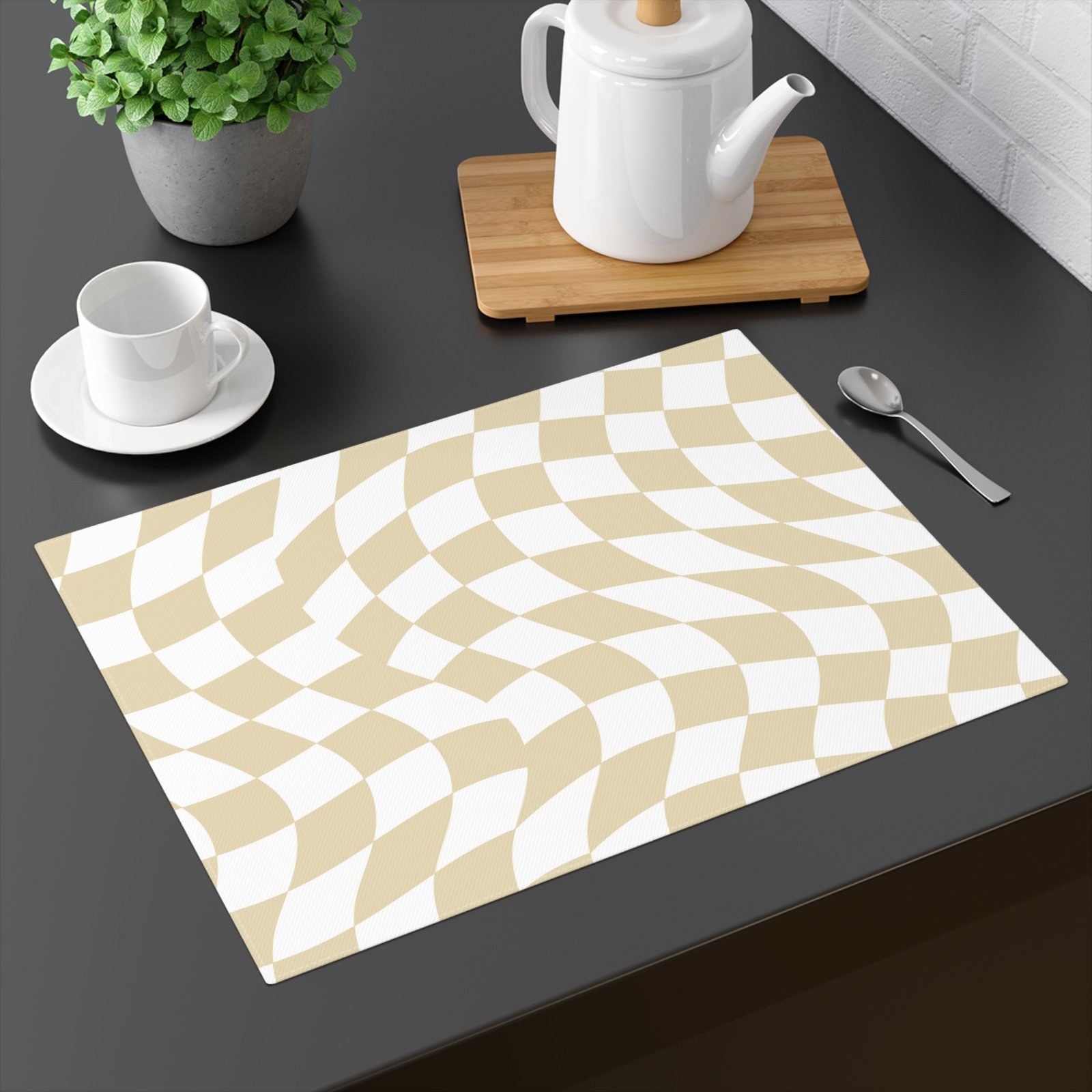 Stylish Wavy Placemat | Modern Table Decor | Kitchen Essential | Dining Table Accessory | Unique Gift Idea | Home & Kitchen - Image 2