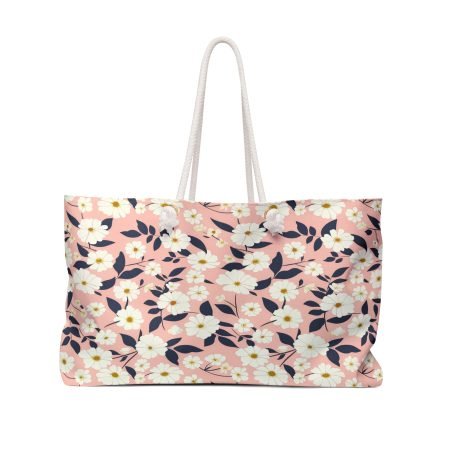 Floral Weekender Bag - Stylish Travel Tote for Getaways, Beach Days, Gym, and Overnight Trips