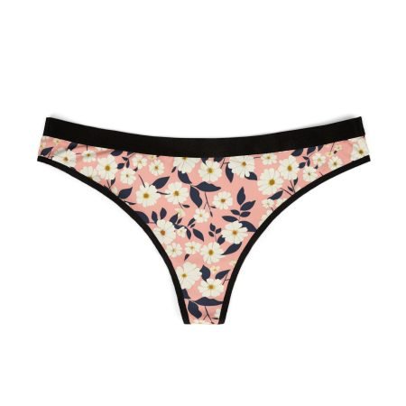 Floral Women's Thongs, Soft Lingerie, Cute Underwear, Everyday Essentials, Gift for Her, Romantic Occasions, Summer Style