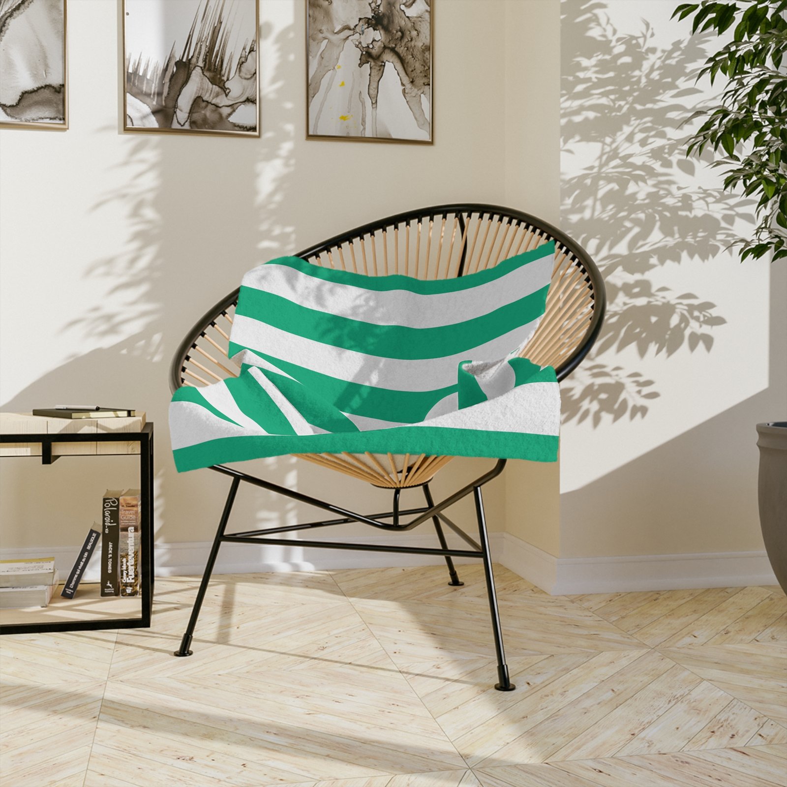 Cozy Velveteen Microfiber Blanket, Soft Throw Blanket for Home, Living Room Decor, Gift for All Occasions, Striped Blanket - Image 4