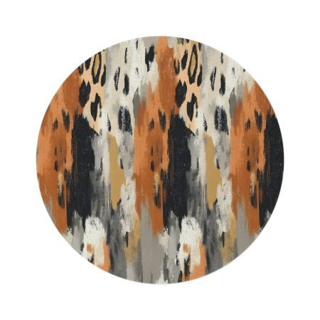 Stylish Round Rug for Modern Spaces | Home Decor, Living Room, Area Rug, Boho Design, Gift Idea