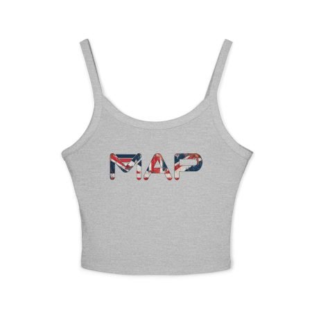 Patriotic Map Tank Top, Summer Outfit, Casual Wear, Independence Day, Travel Top, Gifts for Her, Women's Fashion