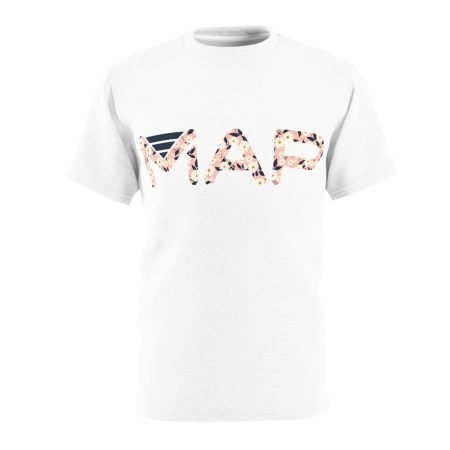 Floral Map Tee, Unisex Style Shirt, Gifts for Adventurers, Travel Inspired Apparel, Casual Summer Fashion, Wanderlust Tee