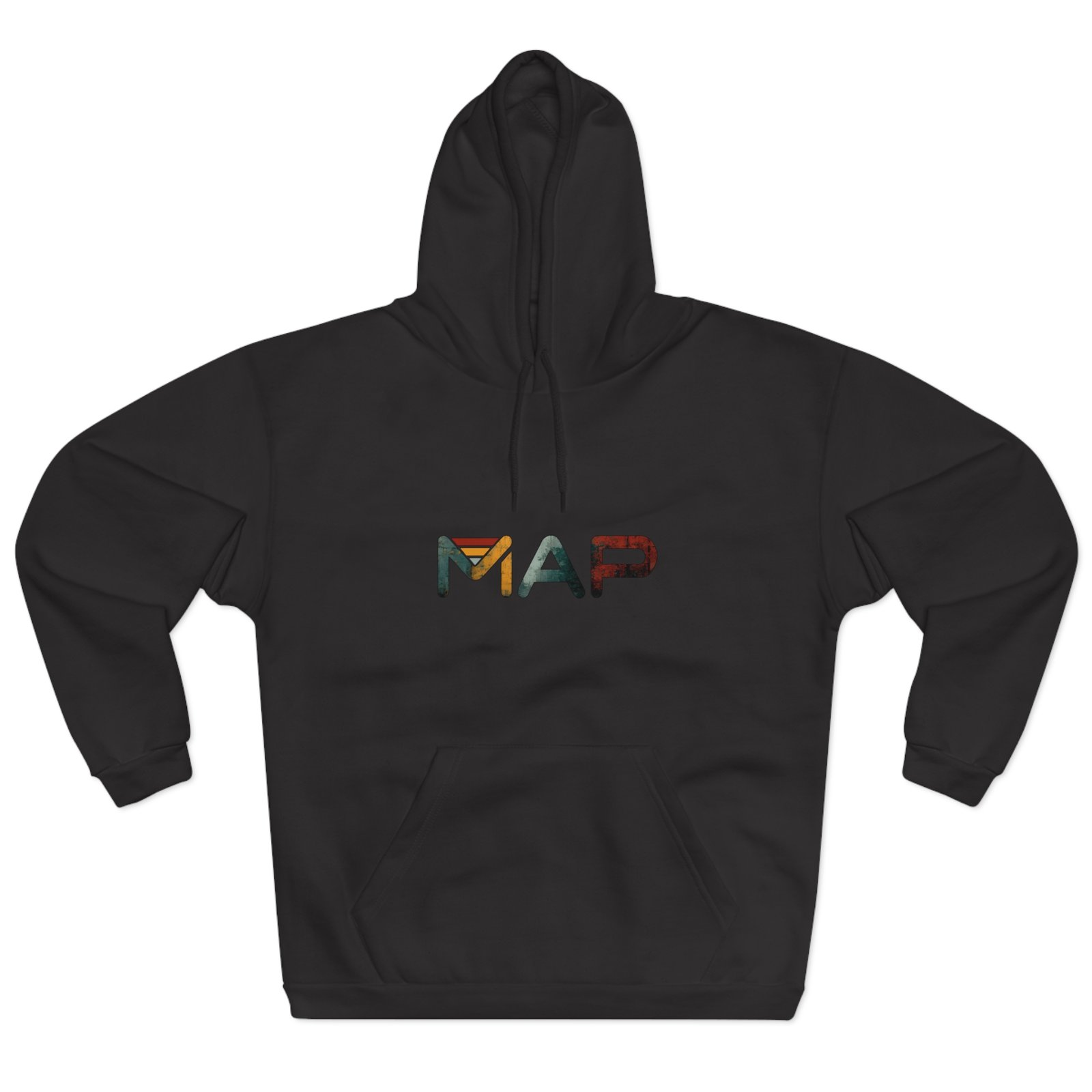 Map-Inspired Unisex Pullover Hoodie, Cozy Casual Wear, Unique Gift, Stylish Layer, Road Trip Essential - Image 9