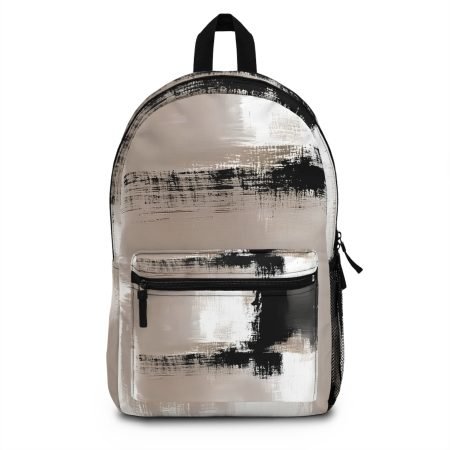 Chic Abstract Backpack, Stylish School Bag, Trendy Travel Pack, Modern Art Student Backpack, Unique Gift for Her