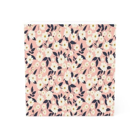 Floral Note Cube - Cute Memo Pad, Gift for Students, Office Decor, Wedding Favors, Scrapbooking