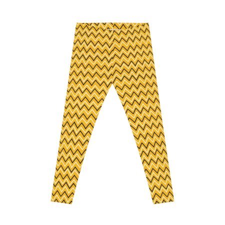 Chic Zigzag Pattern Women's Leggings, Trendy Activewear, Fitness Apparel, Stylish Everyday Wear, Perfect for Yoga and Casual Outings