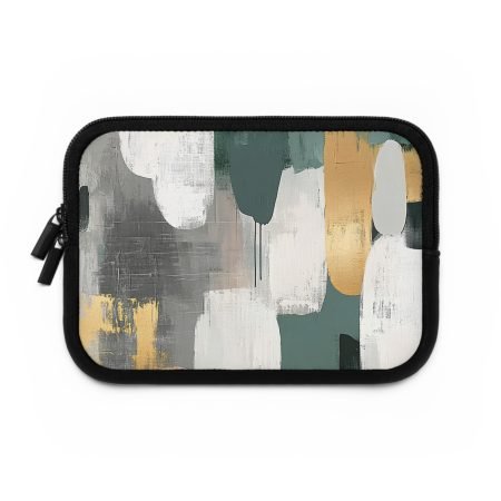 Modern Abstract Laptop Sleeve - Stylish Tech Case for Women, Gift for Students, Work From Home Accessory, Tech Organizer, Office Supplies
