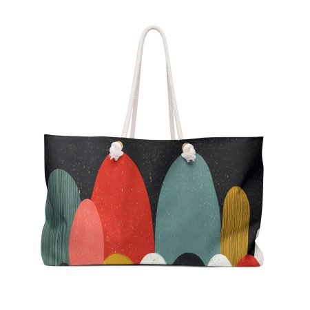 Artistic Weekender Bag - Stylish Travel Tote for Beach, Gym, Yoga, Weekend Getaways - Unique Gift for Her, Bohemian Aesthetic