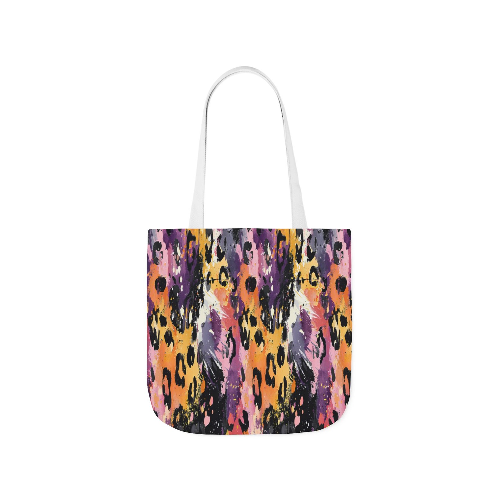 Vibrant Leopard Print Canvas Tote Bag, Colorful Shopping Bag, Stylish Everyday Tote, Eco-Friendly Gift, Beach or Grocery Bag - Image 39
