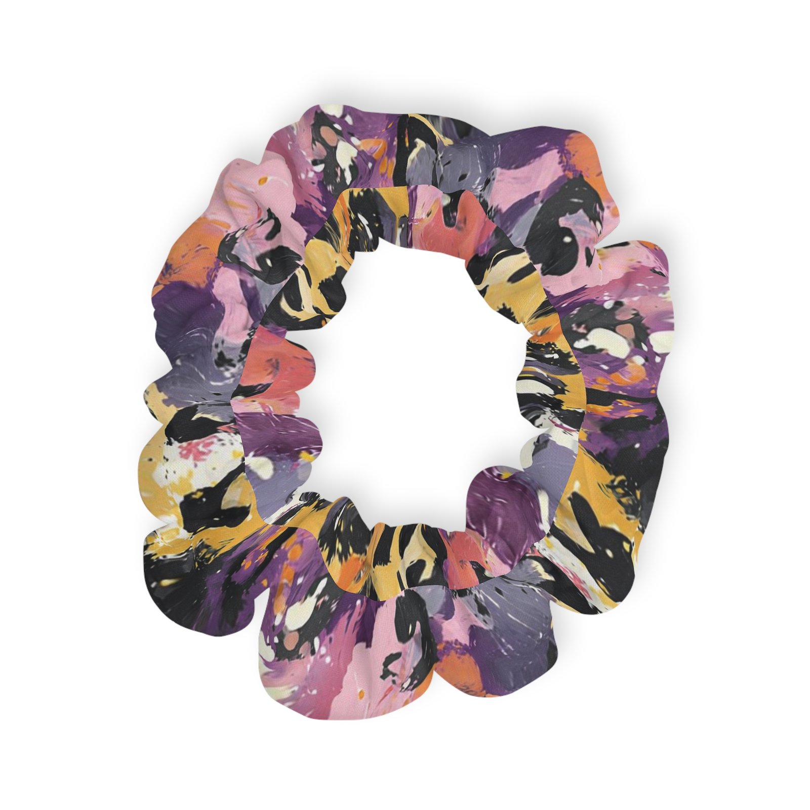 Chic Marble Scrunchie, Colorful Hair Accessory, Perfect for Parties, Gifts, Festivals, Trendy Hairstyle - Image 2