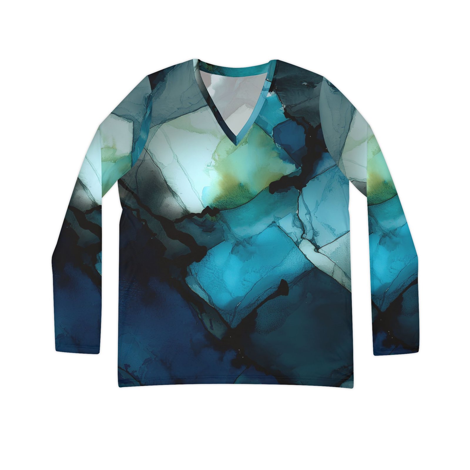 Women's Long Sleeve V-neck Shirt